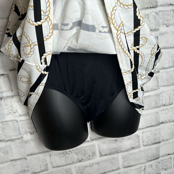 Kim Rogers Twisted Rope One Piece Swimsuit Tankini Dress Size Medium - Picture 3 of 5